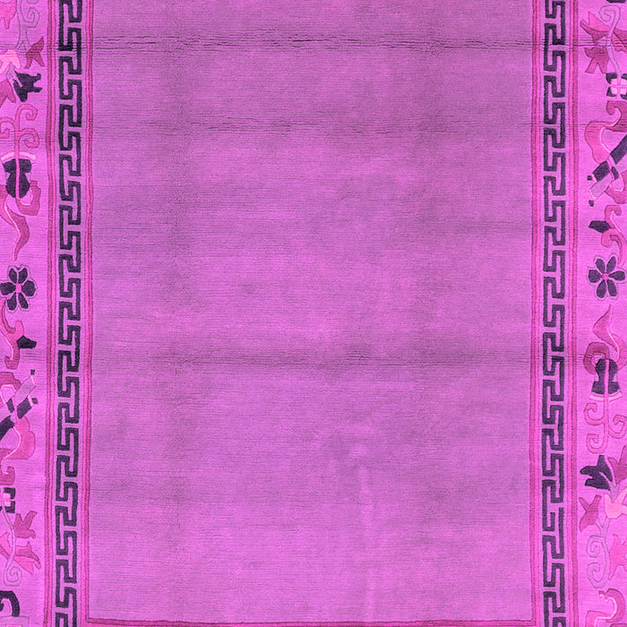 Machine Washable Oriental Pink Asian Inspired Rug, wshabs1961pnk