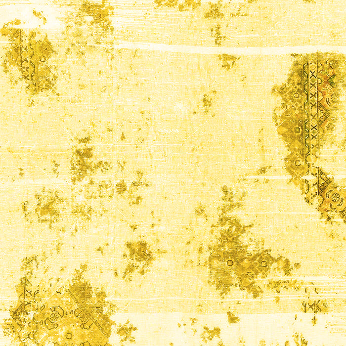 Machine Washable Abstract Yellow Modern Rug, wshabs1962yw