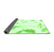 Sideview of Abstract Green Modern Rug, abs1962grn