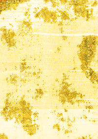 Abstract Yellow Modern Rug, abs1962yw