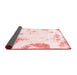 Abstract Red Modern Area Rugs