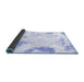 Sideview of Abstract Blue Modern Rug, abs1962blu