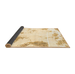 Sideview of Abstract Brown Modern Rug, abs1962brn