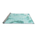 Sideview of Machine Washable Abstract Light Blue Modern Rug, wshabs1962lblu