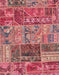 Abstract Pink Coral Pink Patchwork Rug, abs1963