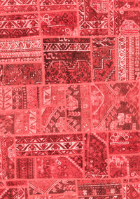 Patchwork Red Transitional Rug, abs1963red