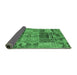 Sideview of Patchwork Emerald Green Transitional Rug, abs1963emgrn