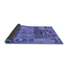 Sideview of Patchwork Blue Transitional Rug, abs1963blu