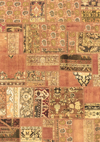 Patchwork Brown Transitional Rug, abs1964brn