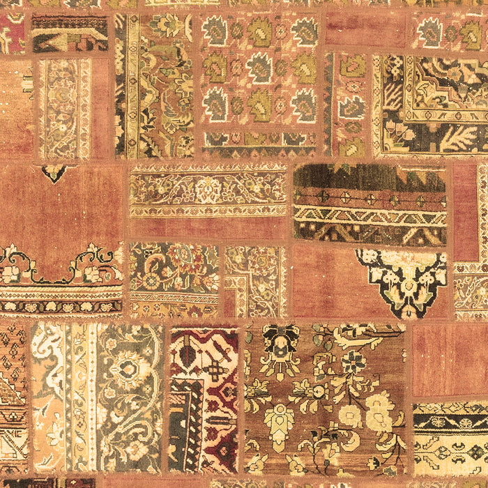 Patchwork Brown Transitional Rug, abs1964brn
