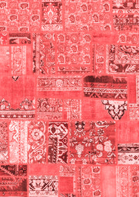 Patchwork Red Transitional Rug, abs1964red