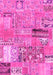 Patchwork Pink Transitional Rug, abs1964pnk