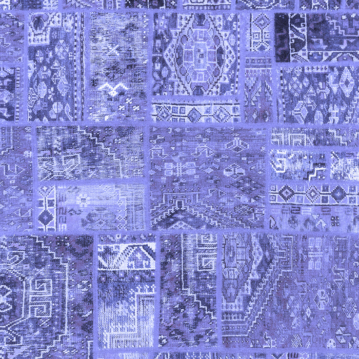 Patchwork Blue Transitional Rug, abs1965blu