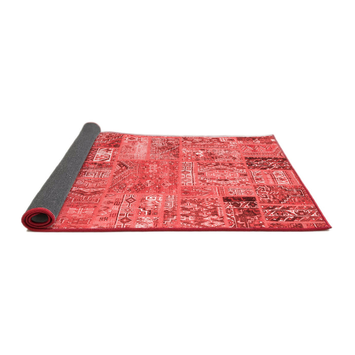 Patchwork Red Transitional Area Rugs