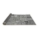 Sideview of Patchwork Gray Transitional Rug, abs1965gry