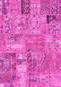 Patchwork Pink Transitional Rug, abs1965pnk