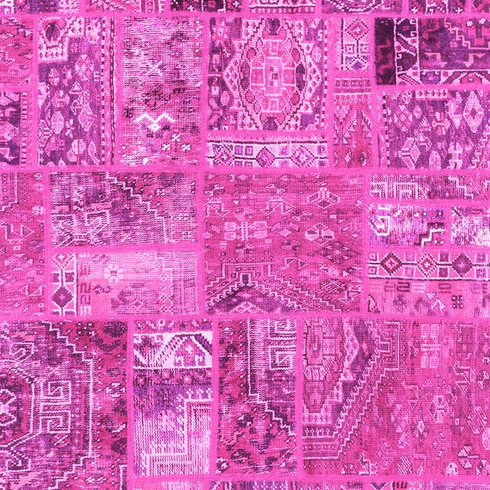 Patchwork Pink Transitional Rug, abs1965pnk