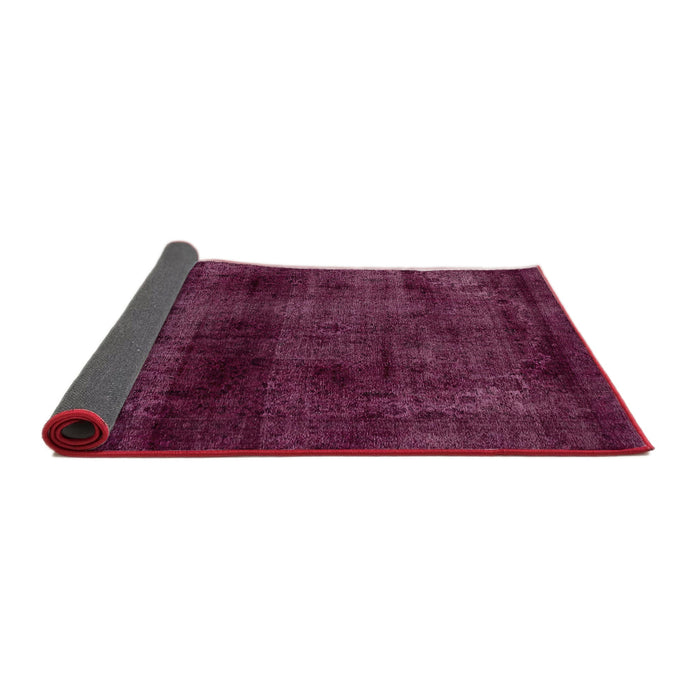 Sideview of Abstract Pink Modern Rug, abs1966