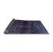 Sideview of Abstract Light Blue Modern Rug, abs1966lblu