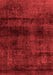 Abstract Red Modern Area Rugs