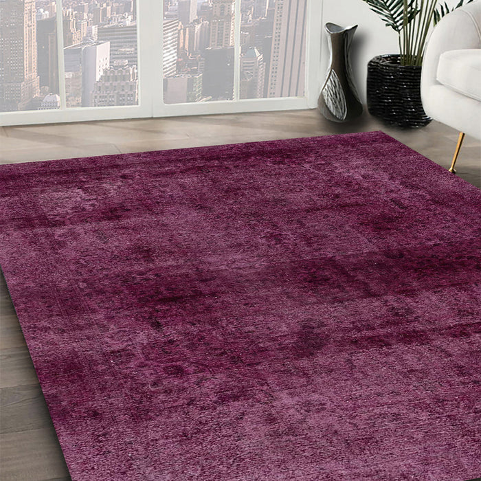 Machine Washable Abstract Pink Rug in a Family Room, wshabs1966
