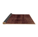 Sideview of Abstract Brown Modern Rug, abs1966brn