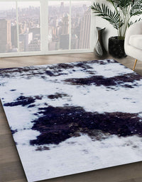 Abstract Blue Modern Rug, abs1967