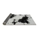 Sideview of Abstract Gray Modern Rug, abs1967gry