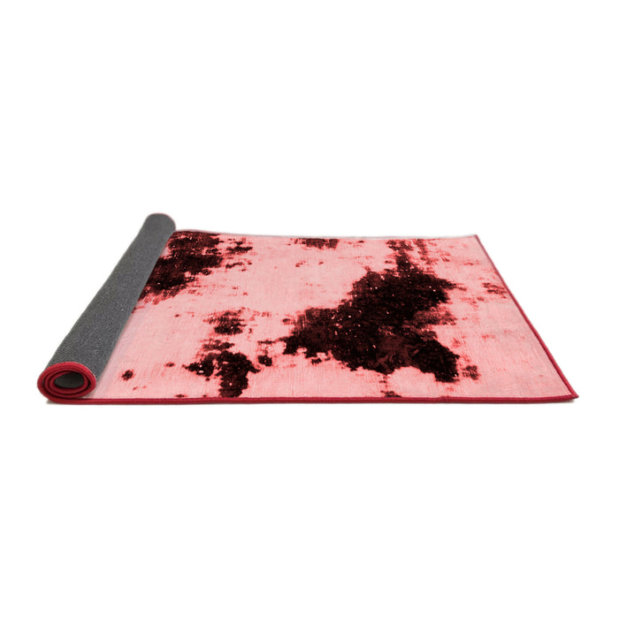 Abstract Red Modern Area Rugs