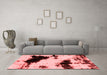 Modern Red Washable Rugs