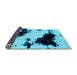 Sideview of Abstract Light Blue Modern Rug, abs1967lblu