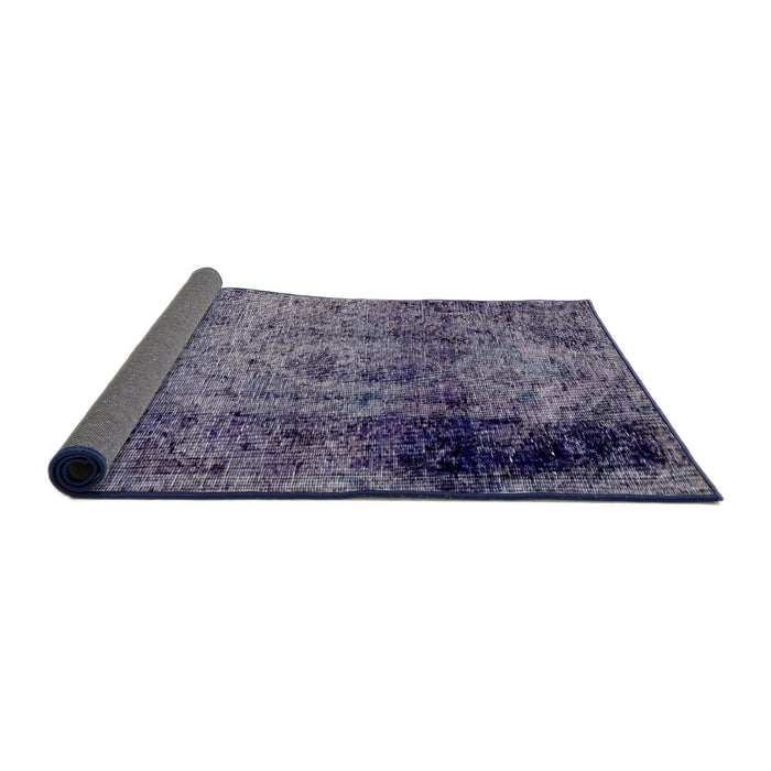 Sideview of Abstract Purple Modern Rug, abs1968