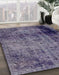 Abstract Purple Modern Rug in Family Room, abs1968