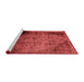 Modern Red Washable Rugs