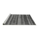 Sideview of Machine Washable Abstract Gray Modern Rug, wshabs1969gry