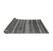 Sideview of Abstract Gray Modern Rug, abs1969gry