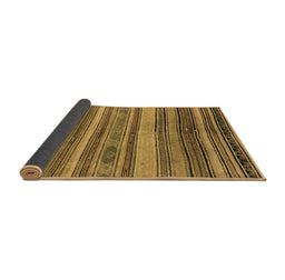 Sideview of Abstract Brown Modern Rug, abs1969brn