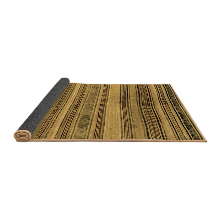 Sideview of Abstract Brown Modern Rug, abs1969brn