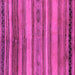 Square Abstract Pink Modern Rug, abs1969pnk