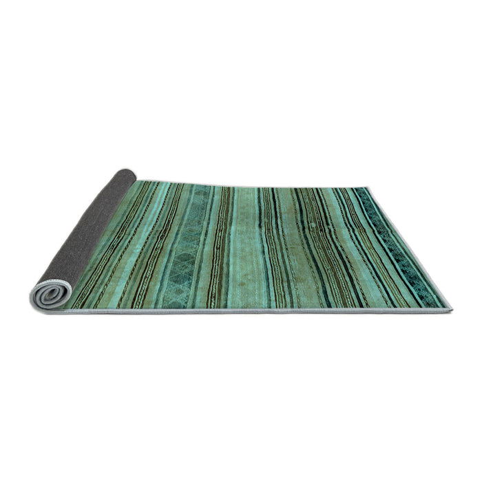 Sideview of Abstract Light Blue Modern Rug, abs1969lblu