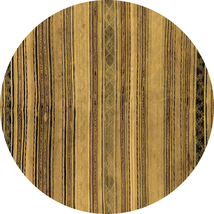 Round Machine Washable Abstract Brown Modern Rug, wshabs1969brn
