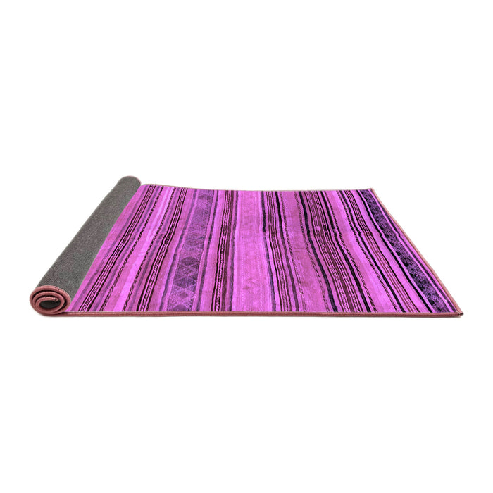 Sideview of Abstract Purple Modern Rug, abs1969pur