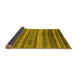 Sideview of Abstract Yellow Modern Rug, abs1969yw