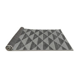 Sideview of Abstract Gray Modern Rug, abs196gry