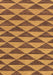 Abstract Brown Modern Rug, abs196brn