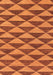 Abstract Orange Modern Rug, abs196org