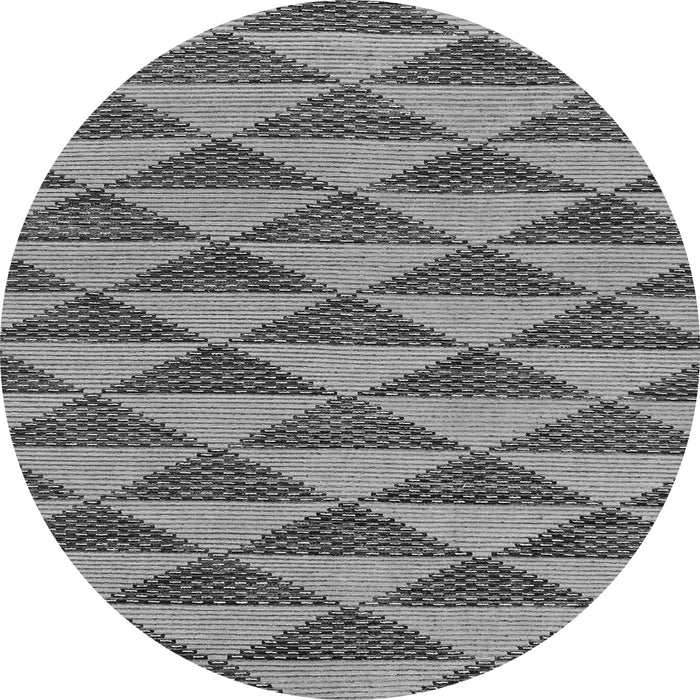 Round Abstract Gray Modern Rug, abs196gry
