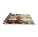 Sideview of Abstract Desert Sand Beige Modern Rug, abs1970