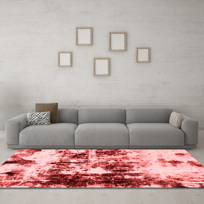 Modern Red Washable Rugs