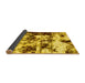 Sideview of Abstract Yellow Modern Rug, abs1970yw